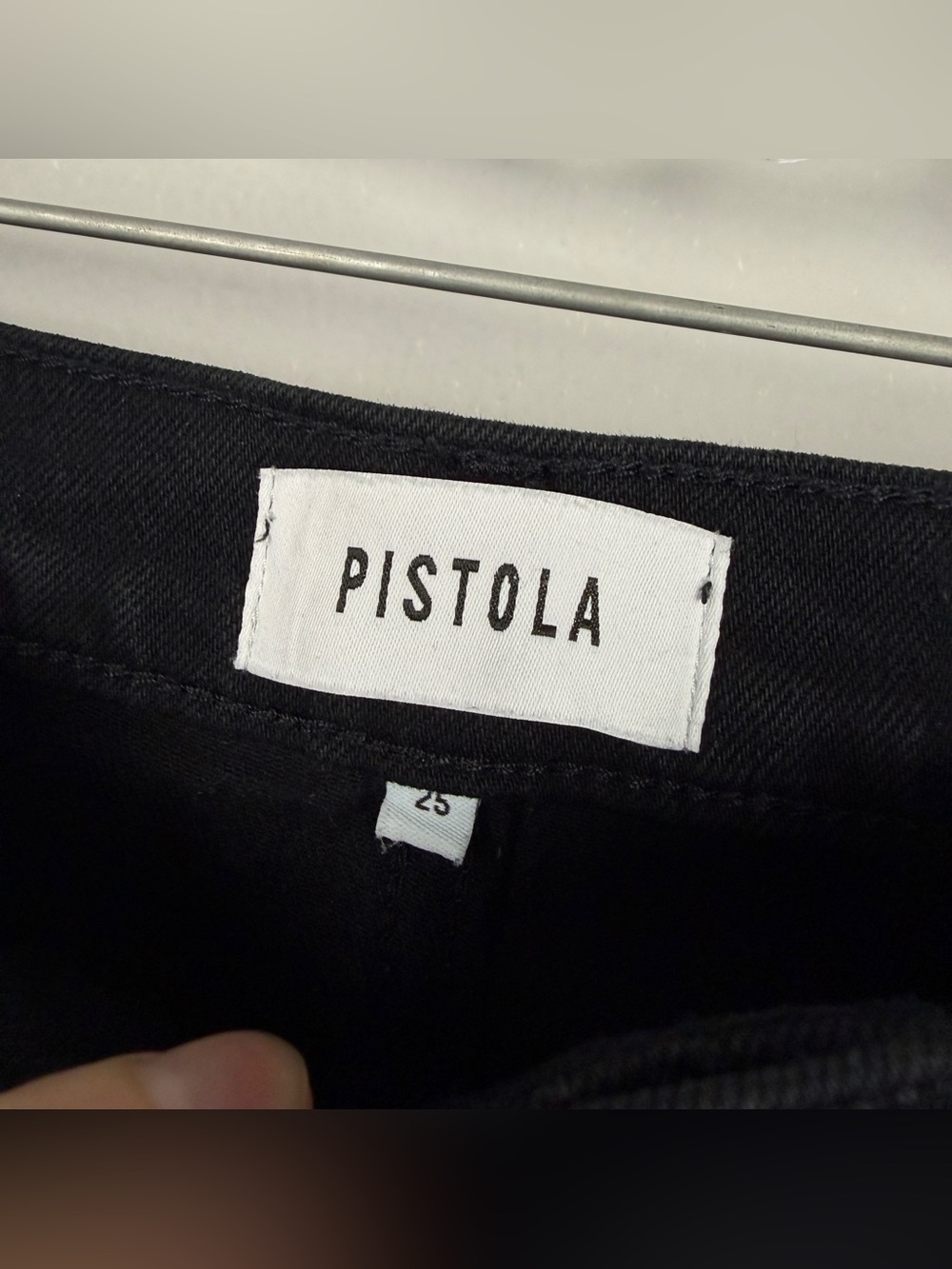Anthropologie Pistola Lexi Barrel Bowed Carpenter Black Jeans - Picture 5 of 6